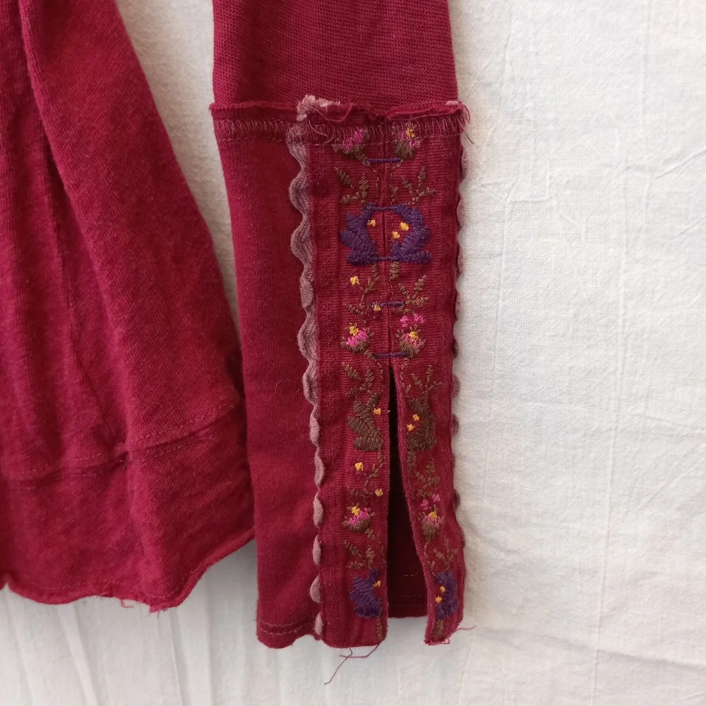 Free People pink long sleeved top, size extra small - Picture 4 of 5